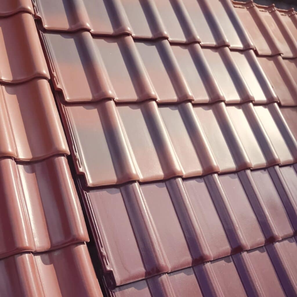 roof panels with a coating