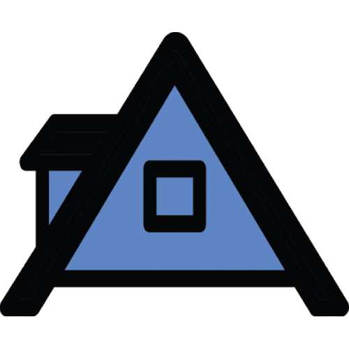 roof service icon blue