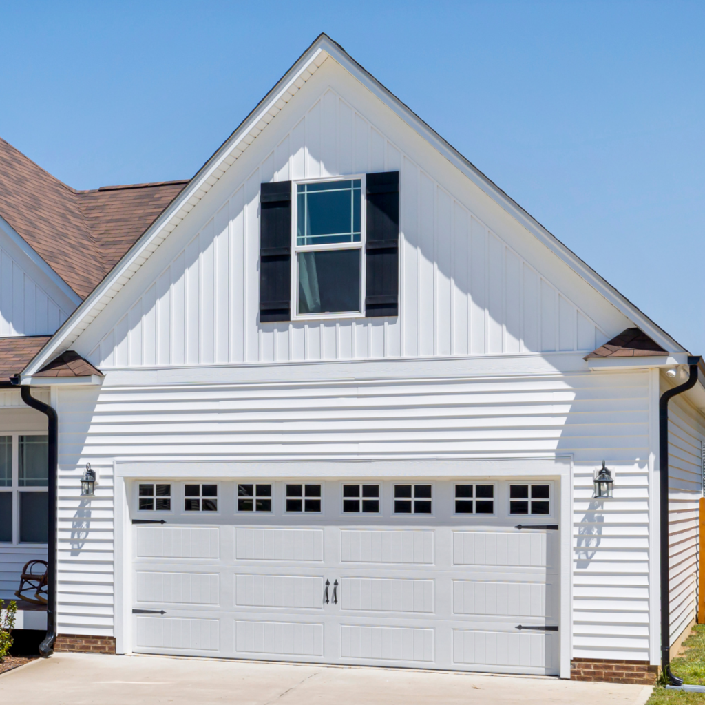 white house with aluminum siding